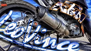 KTM Duke 125 LeoVince Exhaust Sound Check Close Up & Fly By No Db Killer No Baffle
