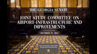 Joint Study Committee on Airport Infrastructure & Improvements 10/29/2021