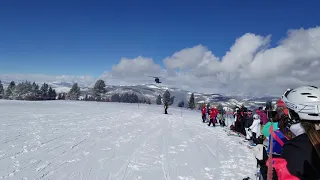 Blackhawk Landing on top of Vail Mountain, Vail Legacy Days - February 17th, 2019