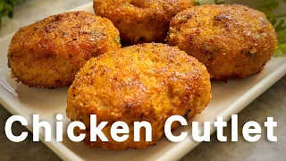 Easy Chicken Cutlets | Chicken Patties