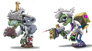 Plants vs Zombies Garden Warfare 2 concept art/cut content