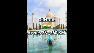 Top 10 Largest Countries In The World 🌏||Dumbledore_Army||#shorts #largest #viral #top