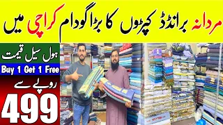 Branded Gents Cloths Warehouse Karachi | Imported Cloths In Cheap Price | Gul Ahmed Sapphire Alkaram