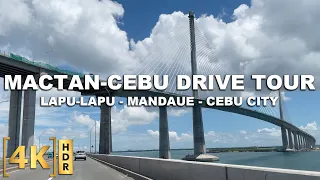 Cebu City Driving Tour | Mactan, Mandaue, Cebu City | Passing CCLEX Bridge | 4K HDR | Philippines