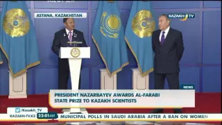 Президент наградил казахстанских ученых Госпремией имени аль Фараби - Kazakh TV