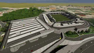 Níveis de Estacionamento e Esplanada - Arena MRV - Maquete Eletrônica - Estádio do Galo -