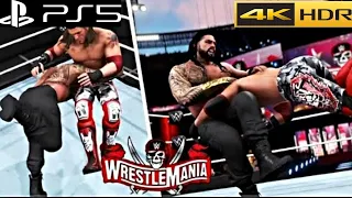 WWE 2K20 | (PS5) GAMEPLAY | Roman Reigns Vs Edge | WWE Universal Championship Match |Wrestlemania 37