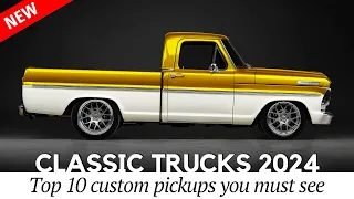 10 Classic Pickup Trucks Rebuilt to their Original Specifications (Newest Restomods for 2024)