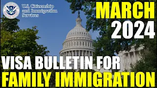Visa Bulletin March 2024: Family Immigration Petition and Immigrant Visa Backlog News