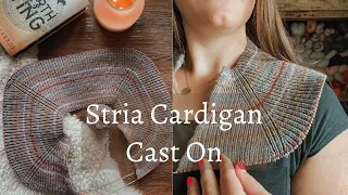 Knitting Vlog and Chat | Casting on the Stria Cardigan by Andrea Mowry