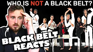 Who is the FAKE Black Belt?! Karate Teacher Reacts