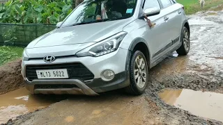 Hyundai i 20 Active off roading/Crossing dig/#Hyundai /#I20 Active/#Saikumarrabha