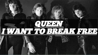 QUEEN - I WANT TO BREAK FREE (lyrics video)