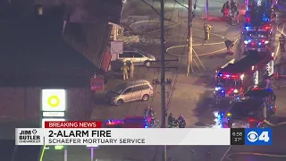 2-alarm fire breaks out at funeral home in Arnold