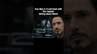 Iron Man is frustrated with the Captain talking about ideals - Avengers 2