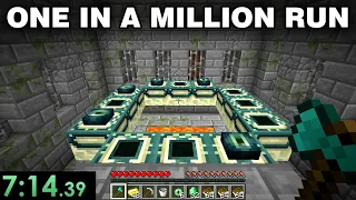 The LUCKIEST Minecraft Speedrun Ever...