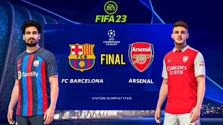 FIFA 23 | Fc Barcelona vs Arsenal Champions League Final 2023/24 (Gundogan,Rice)