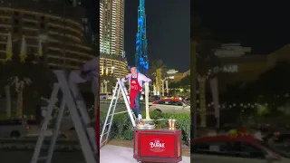 Cooking in front of Burj khalifa 🤤|Cznburak cooking video🤤|Cznburak amazing smile😊|