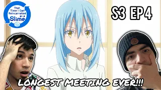 LONGEST MEETING EVER!!! | THAT TIME I GOT REINCARNATED AS A SLIME SEASON 3 EPISODE 4 REACTION