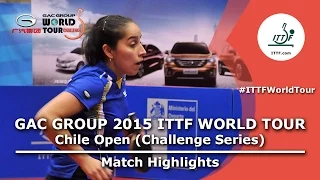 2015 Chile Open Highlights: VEGA Paulina vs YOON Sunae (1/2)