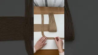 Let's make art with jute twine 🧶🧡✨ #diyideas #canvas #diy #easyart