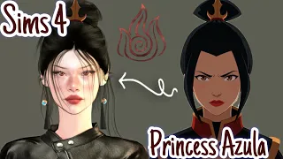 Sims 4 Create a Sim 💄 | Modern Princess Azula 🔥 | All CC+TrayFiles ❤️‍