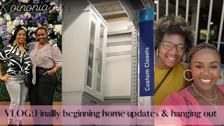 VLOG: FINALLY starting home projects, trying new content and hanging out!