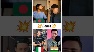 Who sang it better: Bones ( bangladesh, south korea, italy, india ) Imagine Dragons #shorts