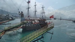 Пиратский корабль Турция Аланья Пенная дискотека - Pirate Ship Turkey Alanya Foam Disco