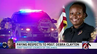 Hundreds pay respects to Master Sgt. Debra Clayton