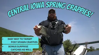 How to catch early post spawn CRAPPIES! (Central Iowa Crappies)