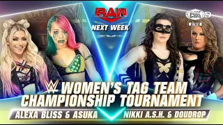 Alexa Bliss & Asuka Vs Nikki& DouDrop: Torneo Campeonatos en Pareja - WWE Raw Español: 15/08/2022