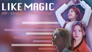 JYP, ITZY, STRAY KIDS & NMIXX - LIKE MAGIC [LINE DISTRIBUTION]