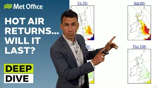 Deep Dive 04/07/2023 – How hot will it get? – Met Office weekly weather forecast UK