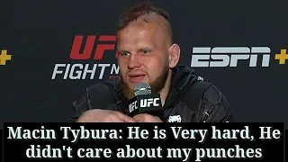 Marcin Tybura reacts to his submission win | UFC Vegas 88 Post fight Press Conference