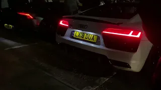 R8 vs Huracan Exhaust sound Rev battle Extreme