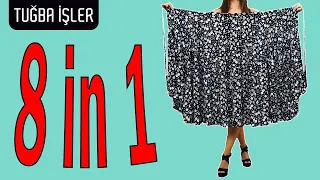 8 in 1 Skirt Cutting and Sewing (Easy Way) | Tuğba İşler