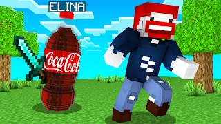 ELINA VERSTECKT SICH ALS COLA in HIDE AND SEEK! - Minecraft