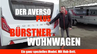 Wohnwagen Hubbett Bürstner Averso Plus 520 TL 2021 Auflastung Rundsitzgruppe. Stehhöhe Stauraum