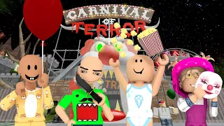 BOBBY, MASH, JJ AND PABLO ESCAPE THE CARNIVAL OF TERROR | Roblox Funny Moments