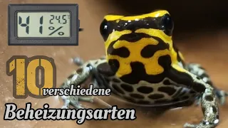 Wie beheize Ich das Terrarium ? | 10 verschiedene (Beheizungsmöglichkeiten)