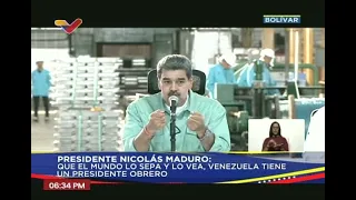 Nicolás Maduro en acto con la CVG Cabelum en el estado Bolívar, 24 de mayo de 2024