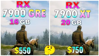 RX 7900 XT vs RX 7900 GRE benchmark 10 games at 1440P | max settings