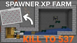 Minecraft Cave Spider Spawner XP Farm - design by kill to 537