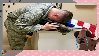 Soldier says the final Goodbye to his dying dog.