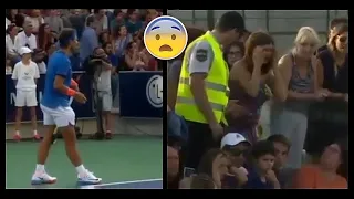 A mother lost her daughter, Nadal stops the match 😨