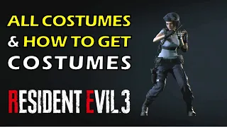 RE3 All Costumes and How to Unlock Costumes | Resident Evil 3 Remake (Jill & Carlos Outfits)