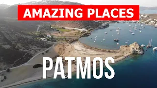 Patmos island, Greece | Beach, vacation, sea, tourism, landscapes | Video 4k | Patmos what to visit