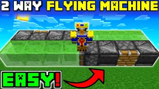 🦅 Minecraft Bedrock 1.19 | EASY 2 WAY FLYING MACHINE TUTORIAL!