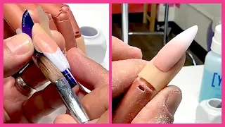 YN NAIL SCHOOL - Beginner's Guide to French Ombré Acrylic Nails